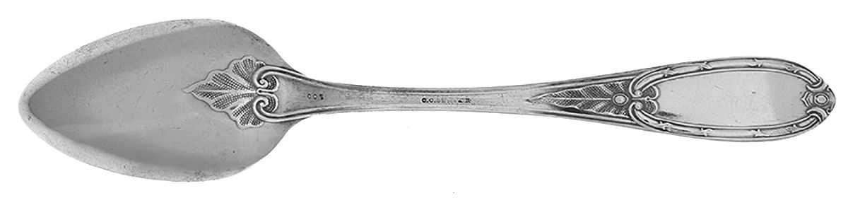 Coin Silver Flatware Spoon-Dessert/Oval Soup by Charles C Shaver-2