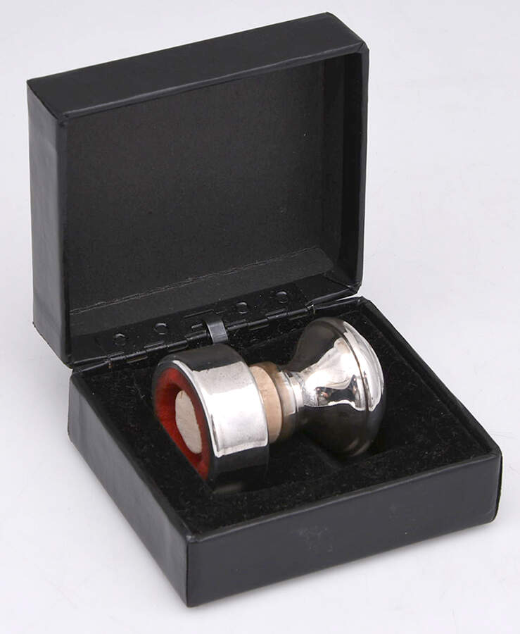 Sterling Hollowware Wine Stopper & Drip Stop Collar with Case by Empire Silver Co-2