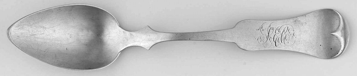 Coin Silver Flatware Teaspoon by Edward Edmund Mead (Meade)-4