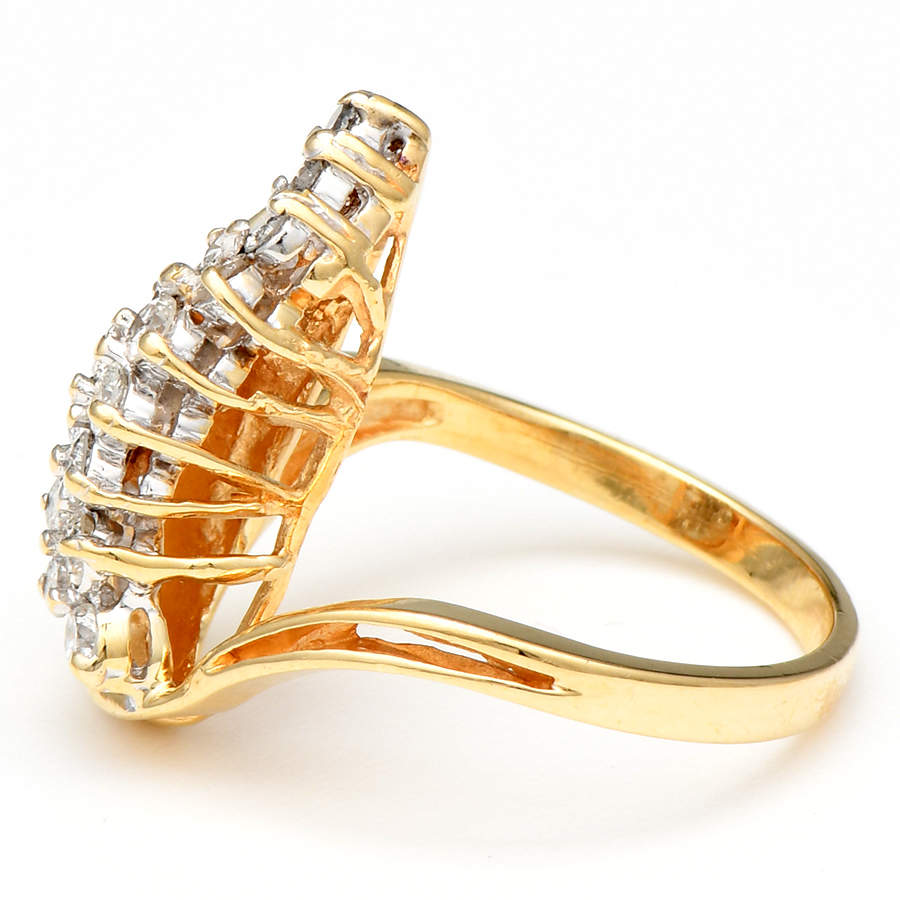 14KY Diamond (0.60) Swish Ring-3