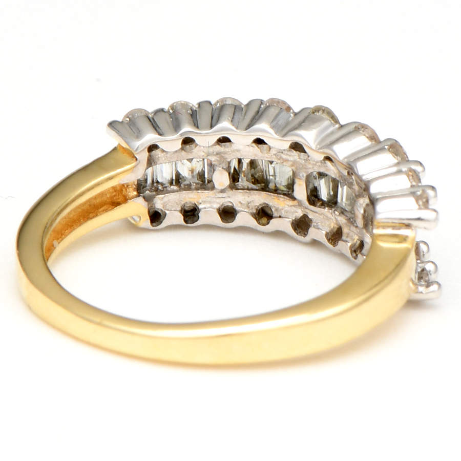 14KW Baguette & Round Diamond(1.10) Ring-2