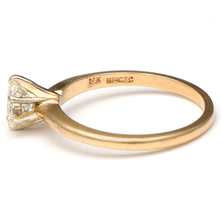 14KY Diamond(0.53) Solitaire Ring-3