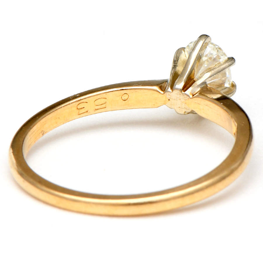 14KY Diamond(0.53) Solitaire Ring-2