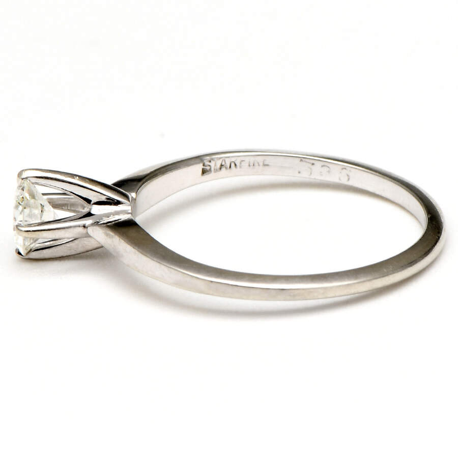 14KW Round Brilliant Cut Diamond(0.46) Solitaire Ring-3