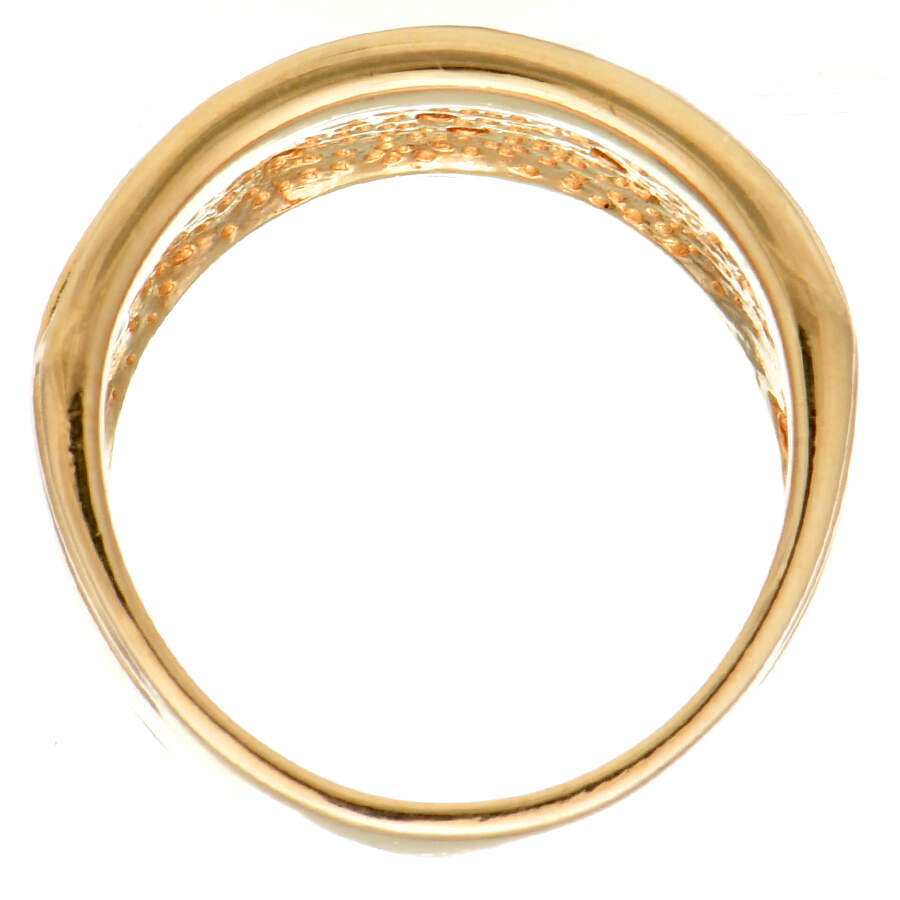 14KY Diamond(0.20) & Red Enamel Band Ring-4
