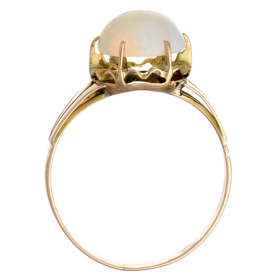 14KY Victorian Semi Crystal Opal(1.50) Ring-4