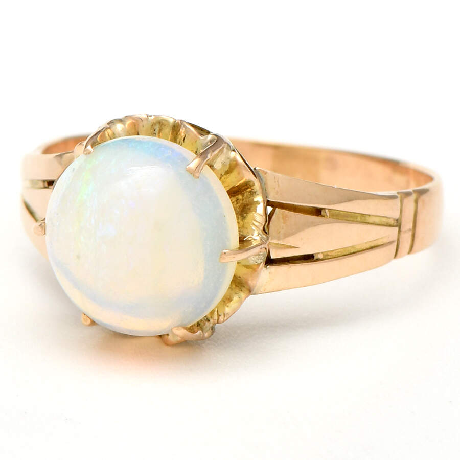 14KY Victorian Semi Crystal Opal(1.50) Ring-1