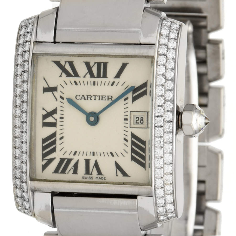 Cartier Tank Francaise Diamond Watch-3