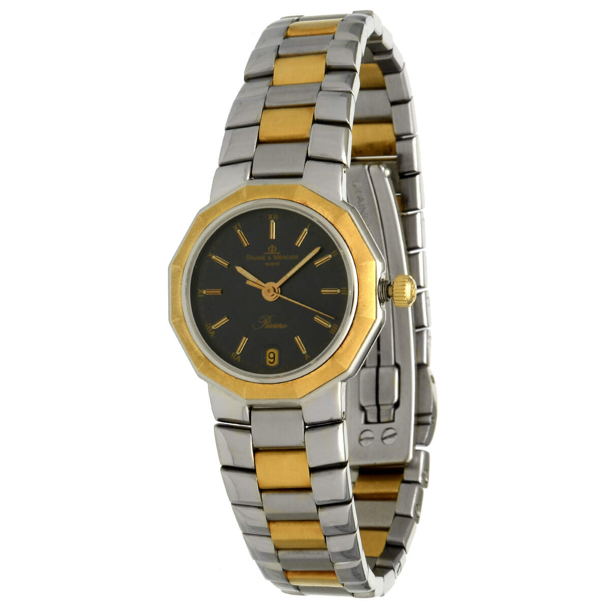 Baume & Mercier Riviera Quartz Two Tone Watch-1