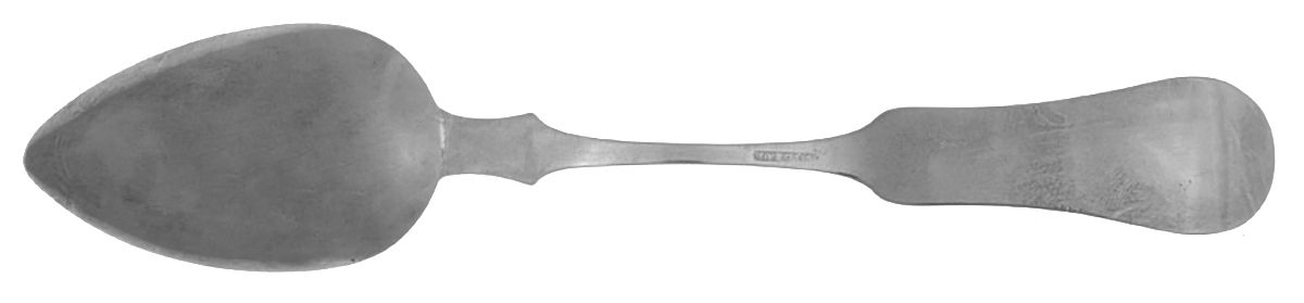 Coin Silver Flatware Tablespoon (Serving Spoon) by E & D Kinsey-2
