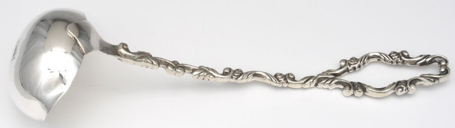 FS61 (Sterling, Hollowware) Punch Ladle Solid Piece by Fabian Silver (House of Glenn)-2