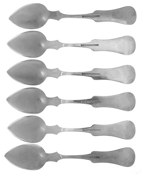 Coin Silver Flatware Teaspoon - Set of 6 by G.W. McDannold-2