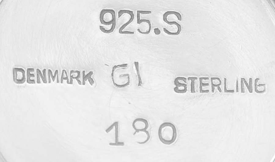 180 (Sterling, Hollowware) (Set/6) Sterling Indiv Open Salt & Pepper Shaker by Georg Jensen (Denmark)-4