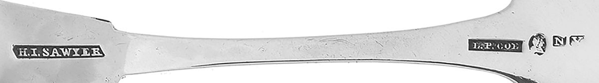 Coin Silver Flatware Tablespoon (Serving Spoon) by HI-HL Sawyer-3