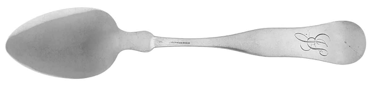 Coin Silver Flatware Tablespoon (Serving Spoon) by Crosby,Hunnewell & Morse-2