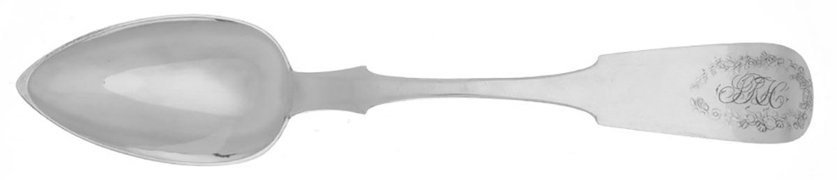 Coin Silver Flatware Dessert/Oval Soup Spoon by J. Fries-1