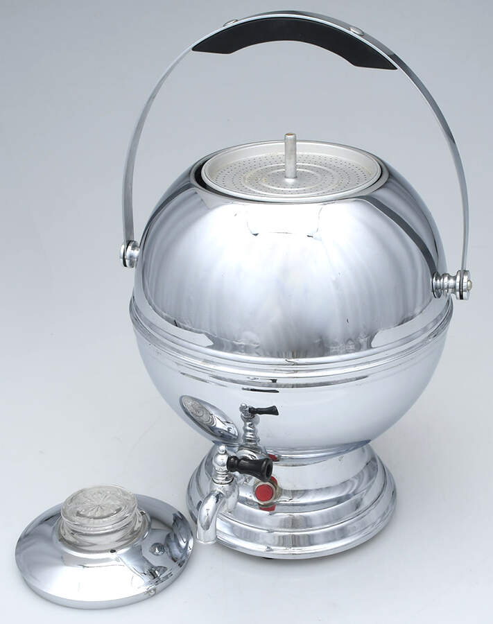 Chrome Hollowware Percolator & Lid w/Cord & Filter by La Belle Silver Co Inc-2