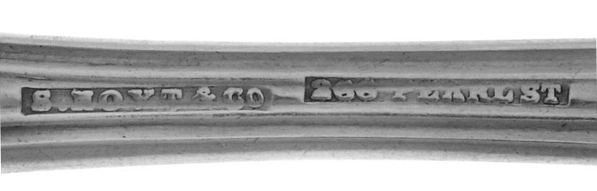 Coin Silver Flatware Spoon-Dessert/Oval Soup by Seymour Hoyt-3