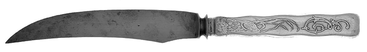 Lap-Over-Edge (Acid Etched) Individual Silverplate Blade Bird Knife by Tiffany & CO SILVER-2