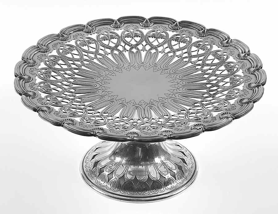 English King (9579, Sterling, Hollowware) 9" Diameter Cake Stand/Pedistal by Tiffany & CO SILVER-1