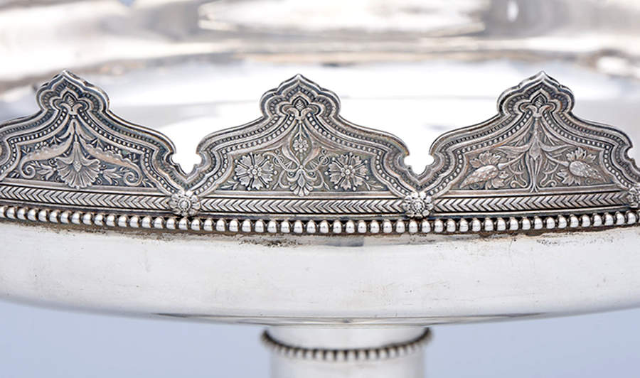 Persian (Sterling, Hollowware) 10" Round Pedestal Centerpiece by Tiffany & CO SILVER-3