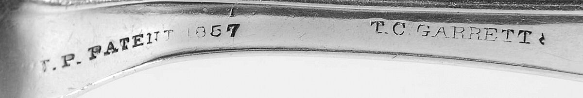 Coin Silver Flatware Flat Handle Master Butter Knife by Thomas C Garett & Co.-2