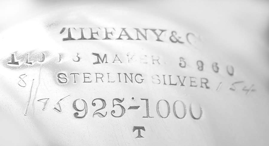 TIS108 (Sterling, Hollowware) Cranberry Glass Vase with Sterling Base by Tiffany & CO SILVER-3
