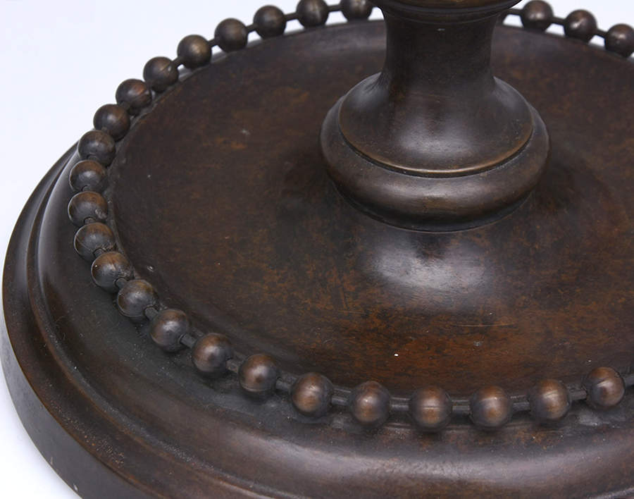 TIS109 (Bronzeware, Hollowware) Pair of 24" Candlesticks by Tiffany & CO SILVER-2