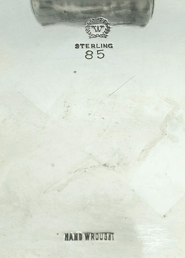 85 (Sterling, Hollowware) Sterling Water Pitcher by Woodside Sterling Co-2