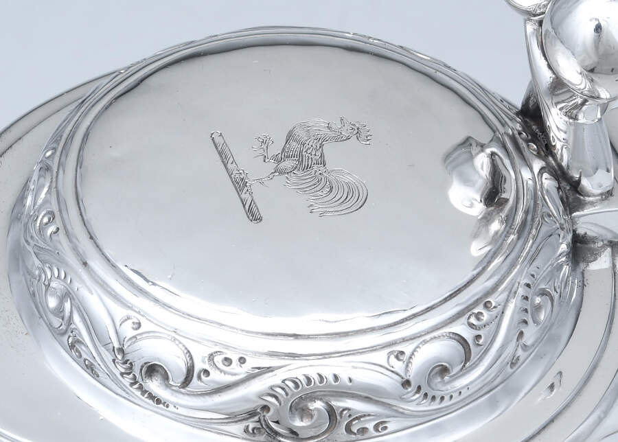 FXR (Sterling, Hollowware) Water Pitcher with Hinged Lid by Robert Frederick Fox-5