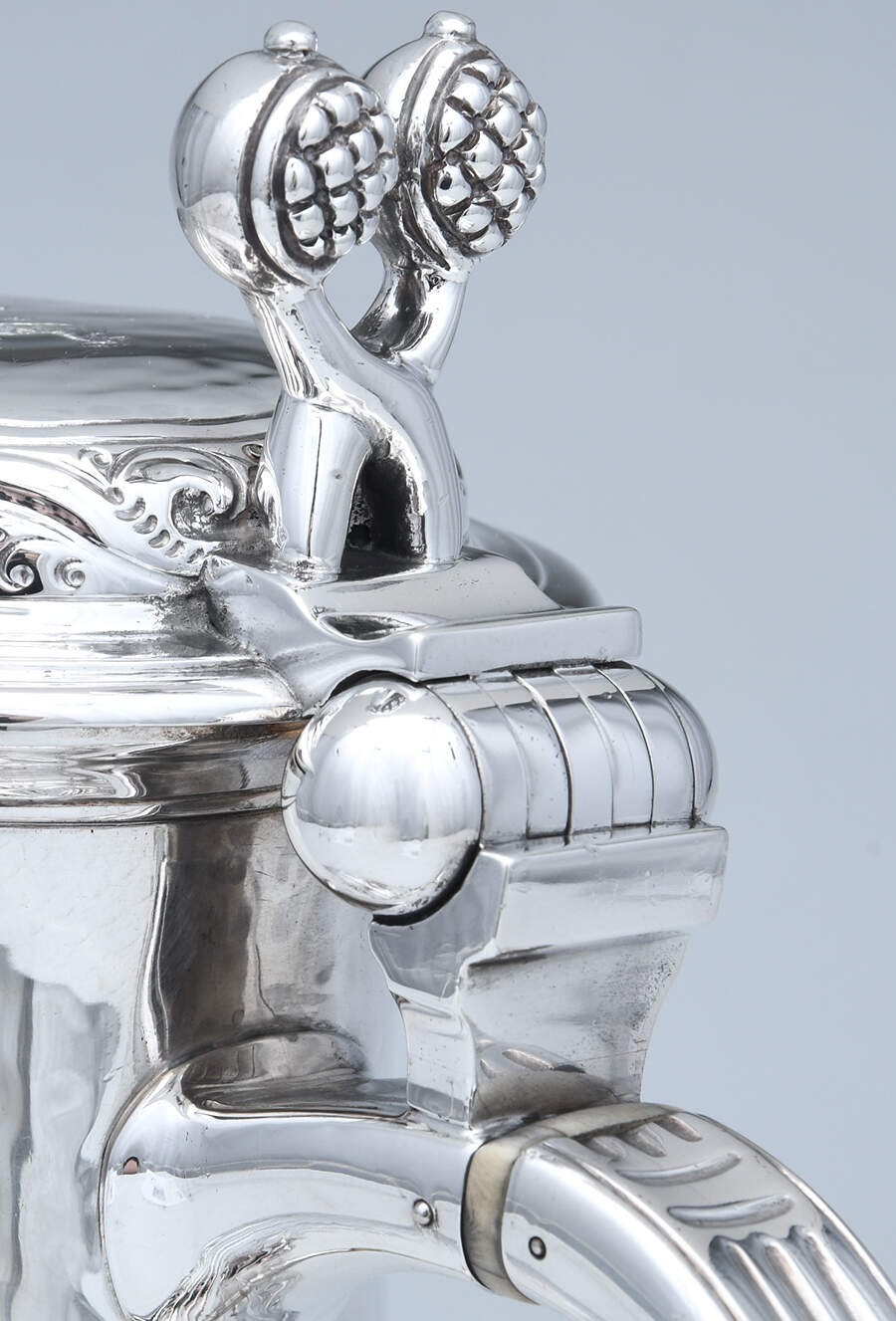 FXR (Sterling, Hollowware) Water Pitcher with Hinged Lid by Robert Frederick Fox-3