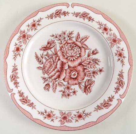 Floral Toile Cranberry by American Atelier