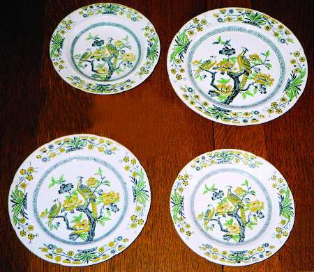 Asiatic Birds Green Multicolor by Ashworth Bros