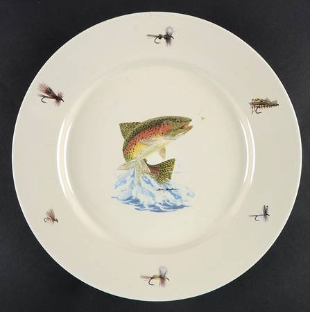 Jumping Trout and Dry Flies by Anglers Expressions