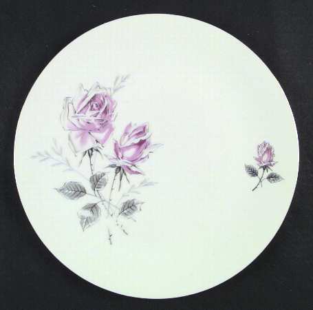 Silver Rose (Platinum Trim) by Bohemia Ceramic Works