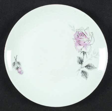 Silver Rose (Gold Trim) by Bohemia Ceramic Works