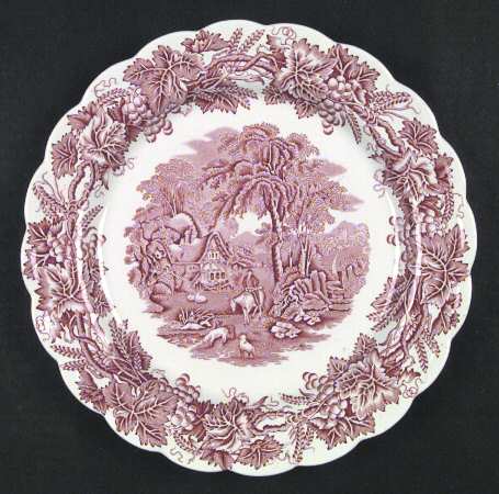 British Scenery Pink (Scalloped, A8024) by Booths