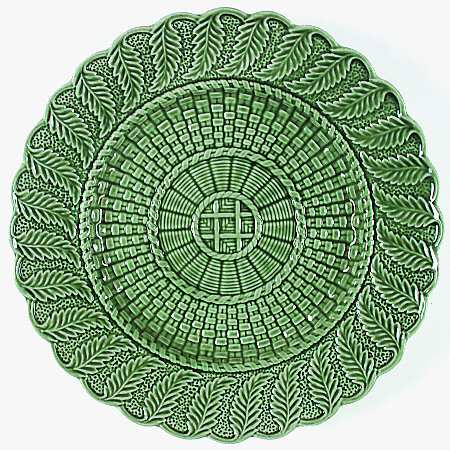 Basketweave Green by Bordallo Pinheiro