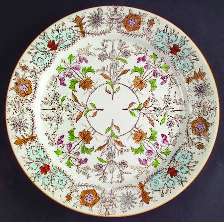 Lahore Brown (Tan Flowers) by T & R Boote