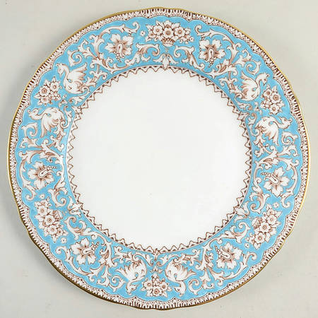 Ellesmere (Turquoise, Gold Trim) by Crown Staffordshire