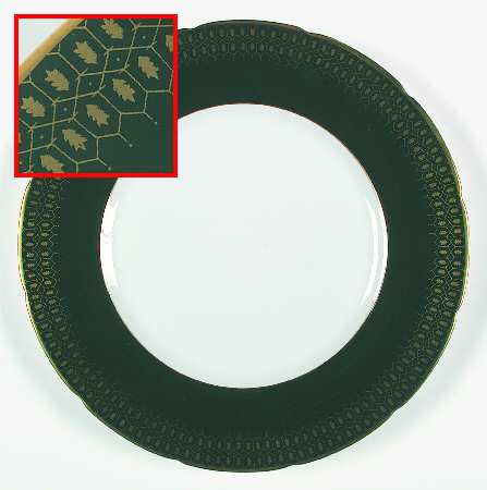 Chateau Green (Scalloped) by Coalport