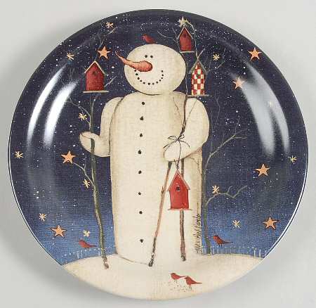 Twilight Snowman (Gold Stars) by Certified International