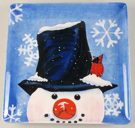 Top Hat Snowman (Blue) by Certified International