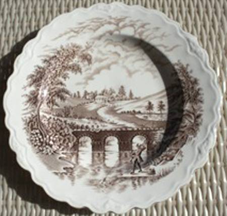 Bridge Scenes Brown (Embossed) by Crown Ducal
