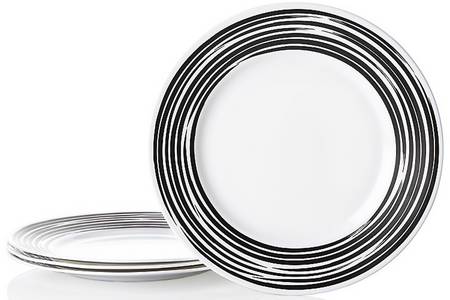 Strokes of Color (Brushed) Rich Black by Corning Corelle