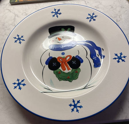 Lovely Snowman by Cambridge Potteries