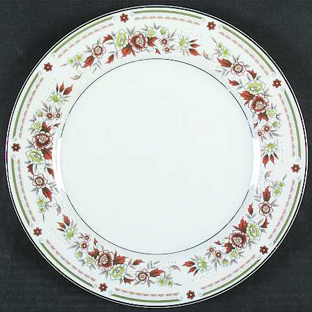 Floral Mist (Green Band) by Fine China of Japan