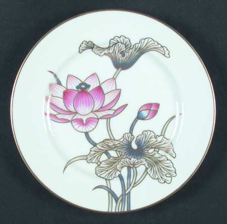 Cloisonne Lotus (White Body) by Fitz and Floyd
