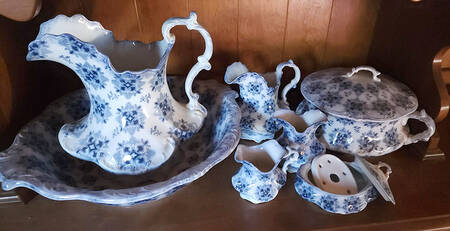 Syrian (Flow Blue) by Grindley