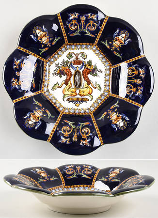 Renaissance Italian Bleu by Faiencerie De Gien